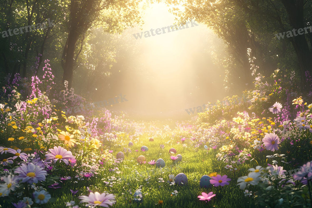 Springtime Lush Meadow Backdrop Images