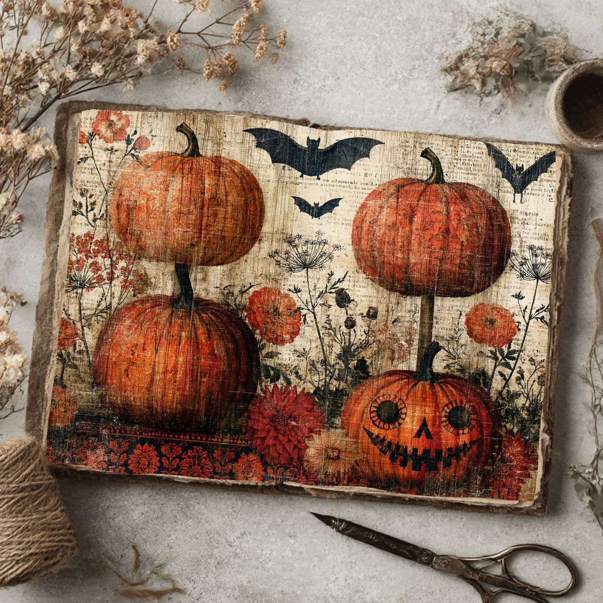 Vintage Halloween Printable Journal Paper