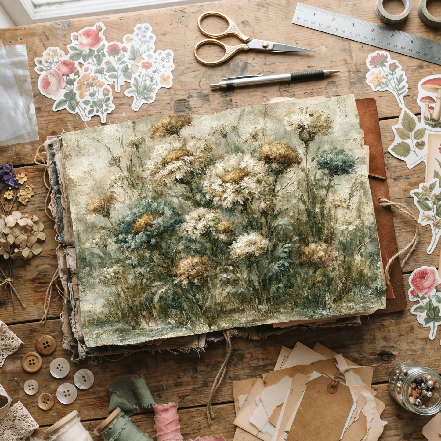 Wildflower Meadow Printable Paper