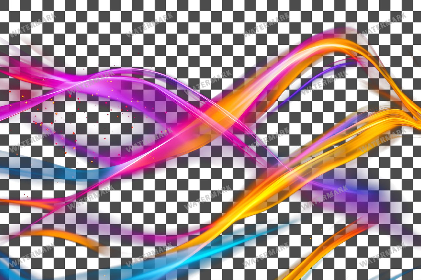 Abstract Light Streaks Transparent Overlay Pngs
