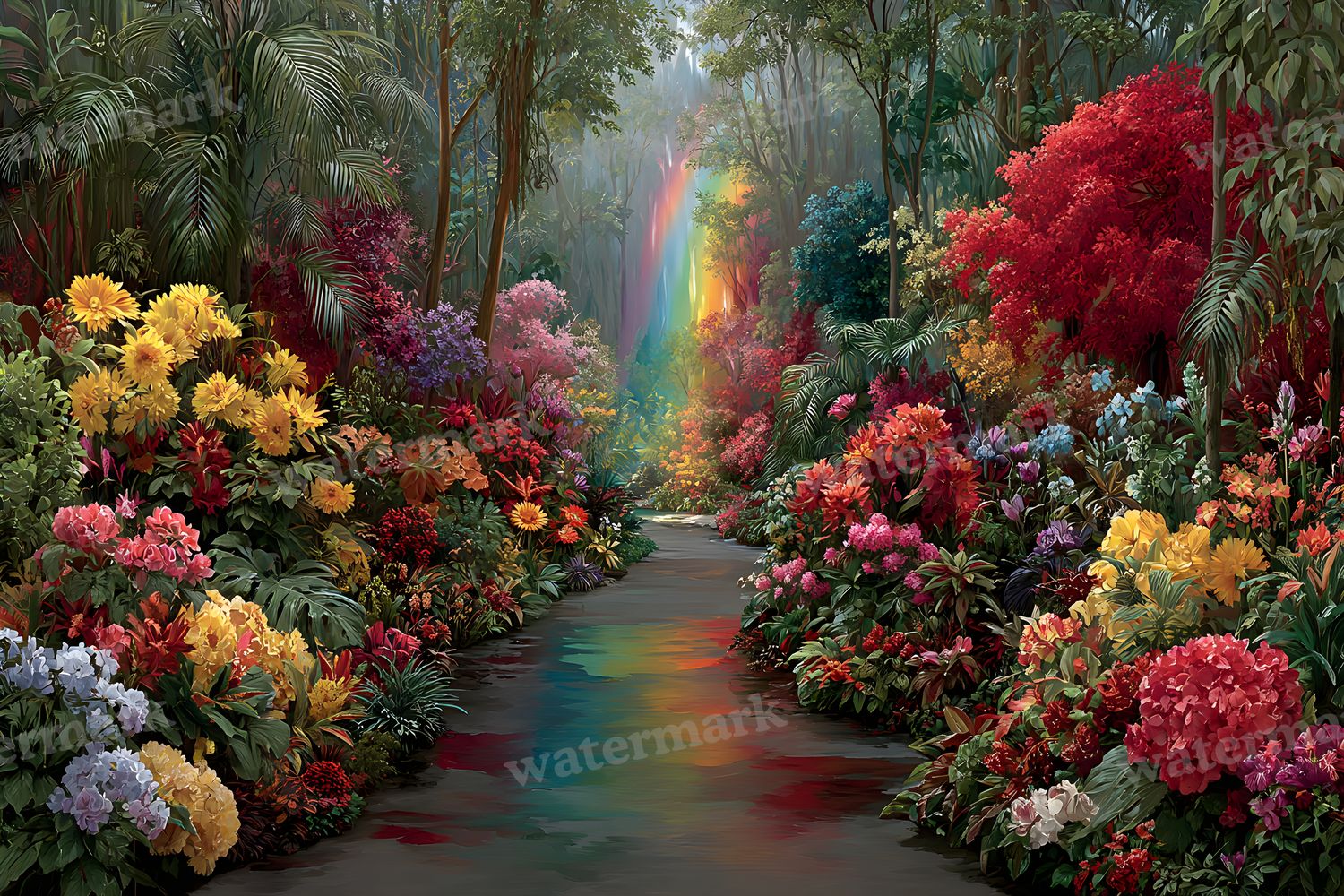 Alice Wonderland Magical Backdrop Images