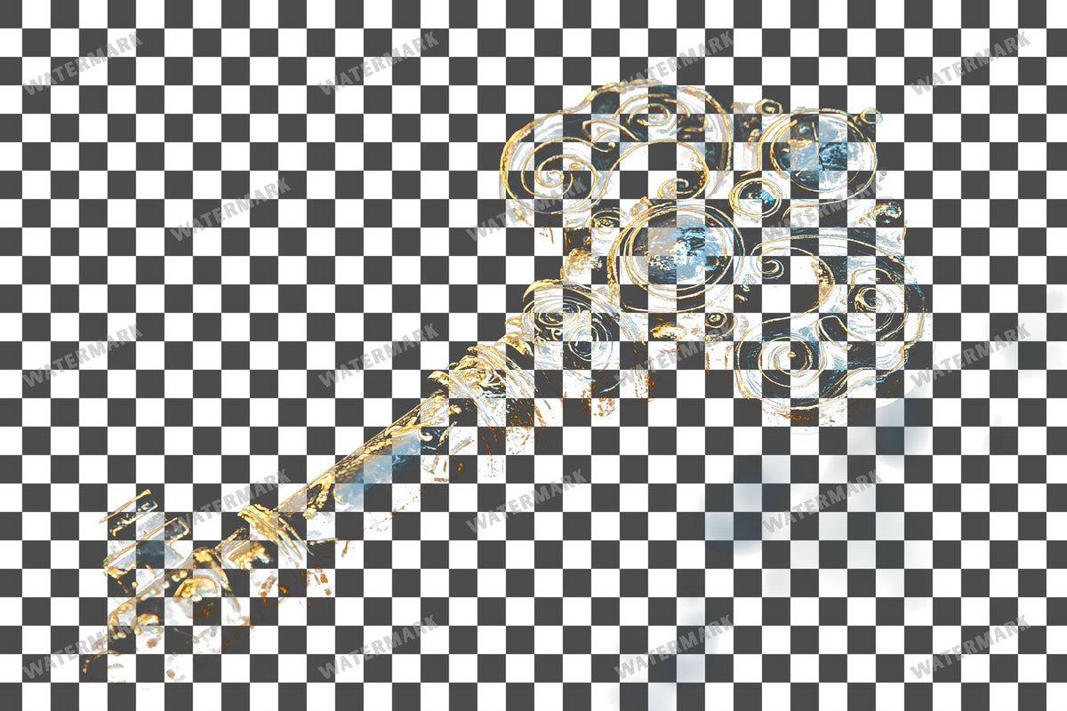 Ancient Gothic Key Transparent Overlay Pngs