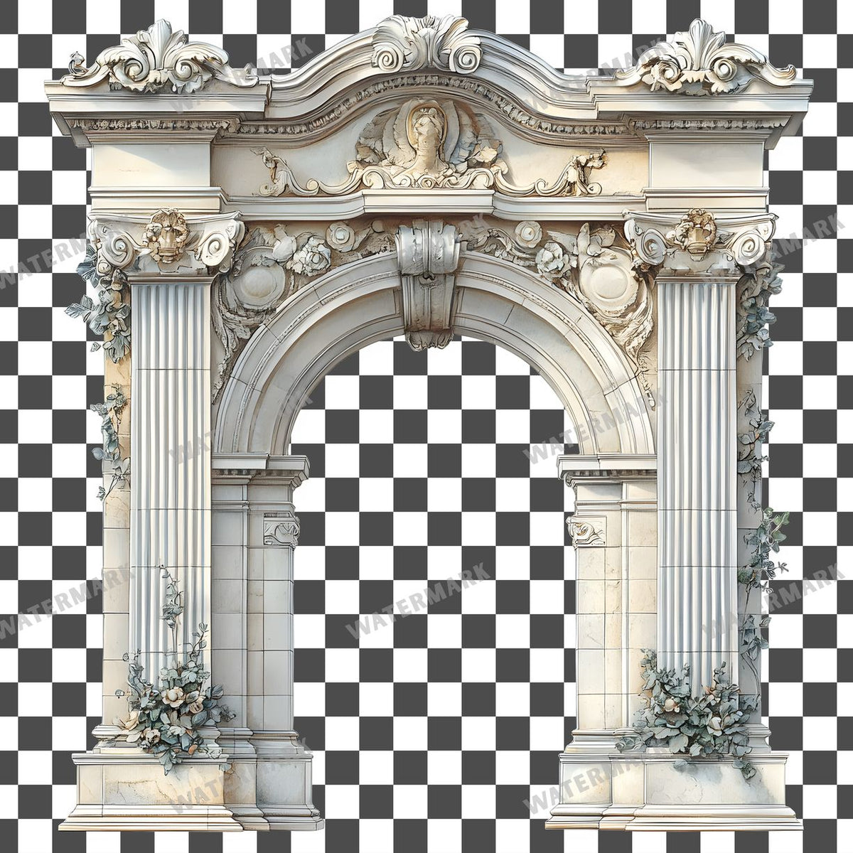 Archway Vintage Style Clipart Pngs