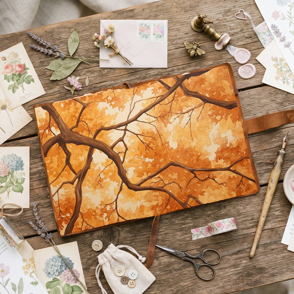 Autumn Trees Digital Papers