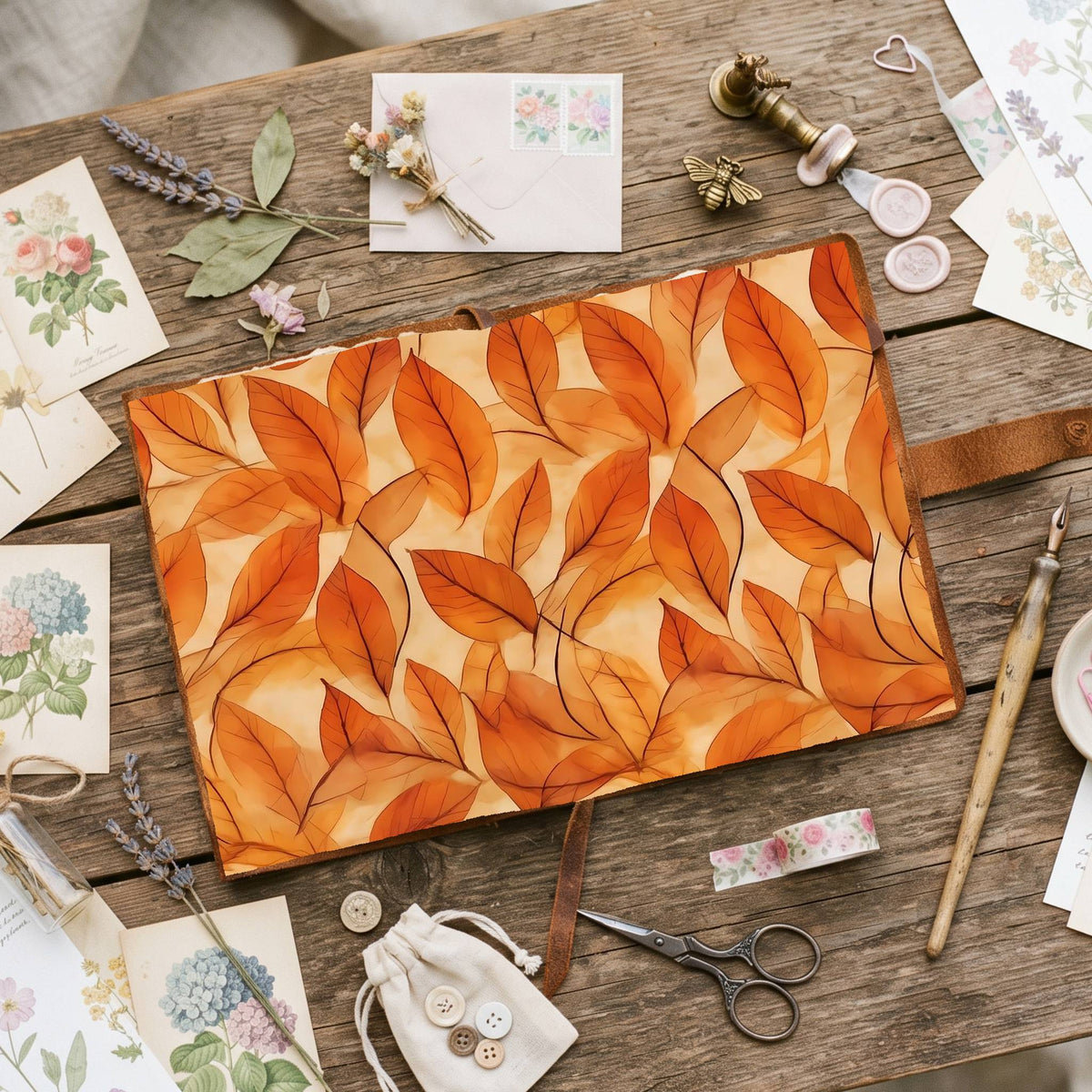 Autumns Leaves Digital Papers
