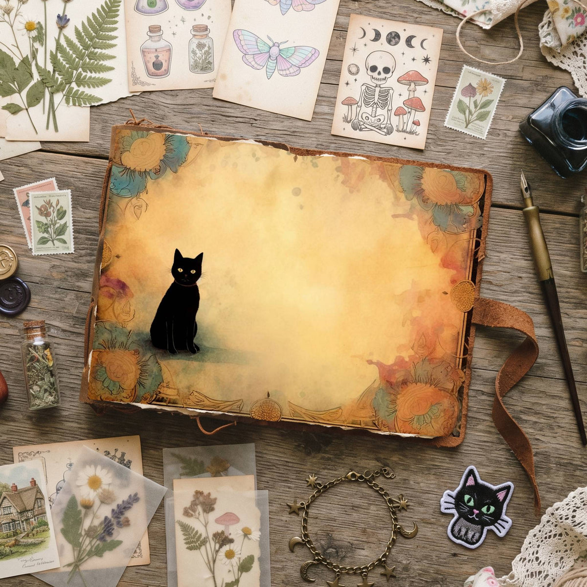 Black Cats Digital Papers