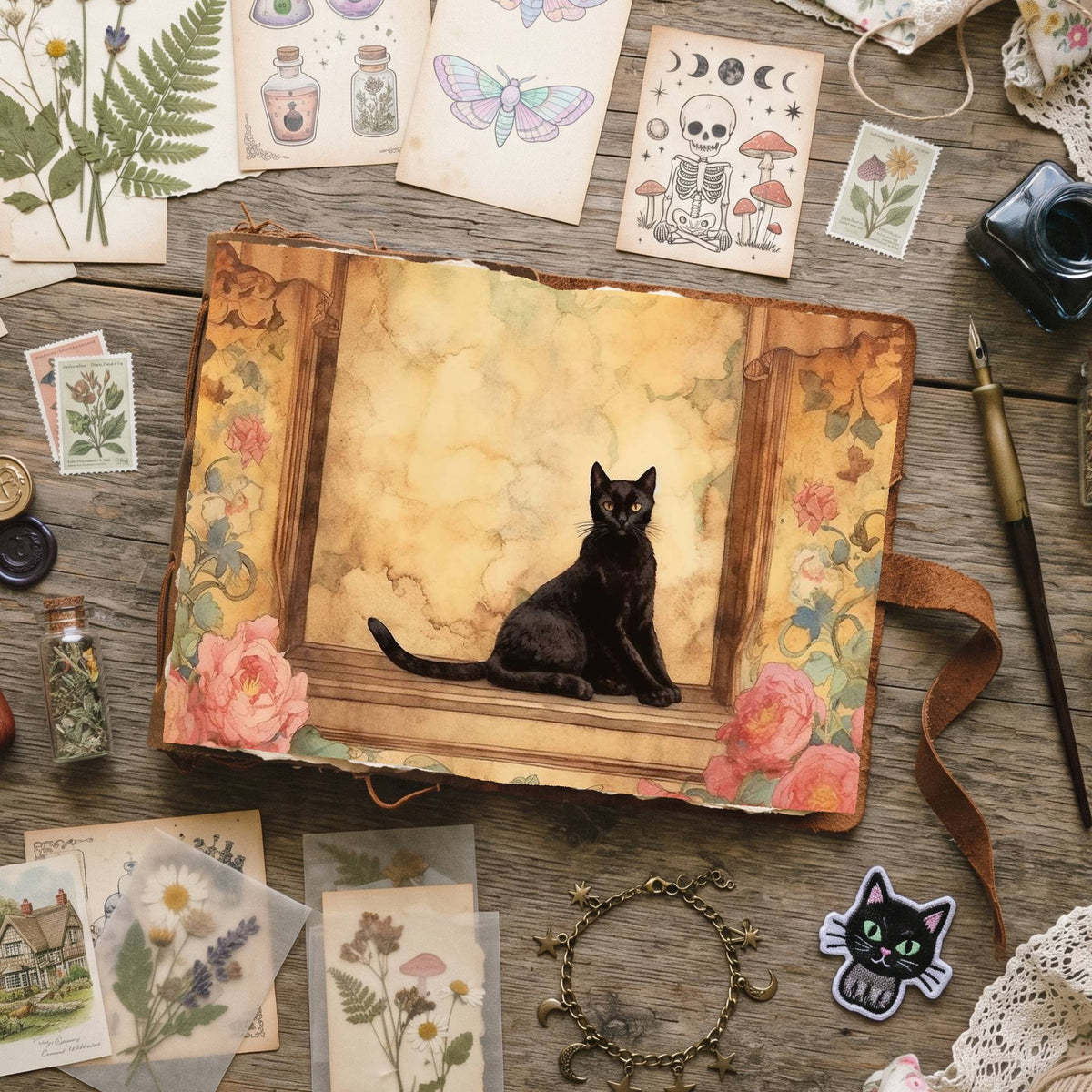 Black Cats Digital Papers