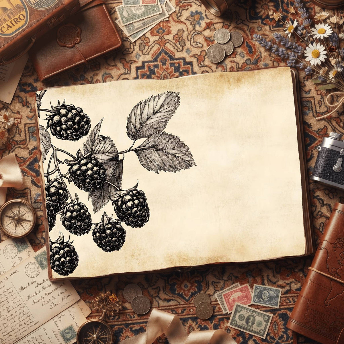 Blackberries Digital Papers