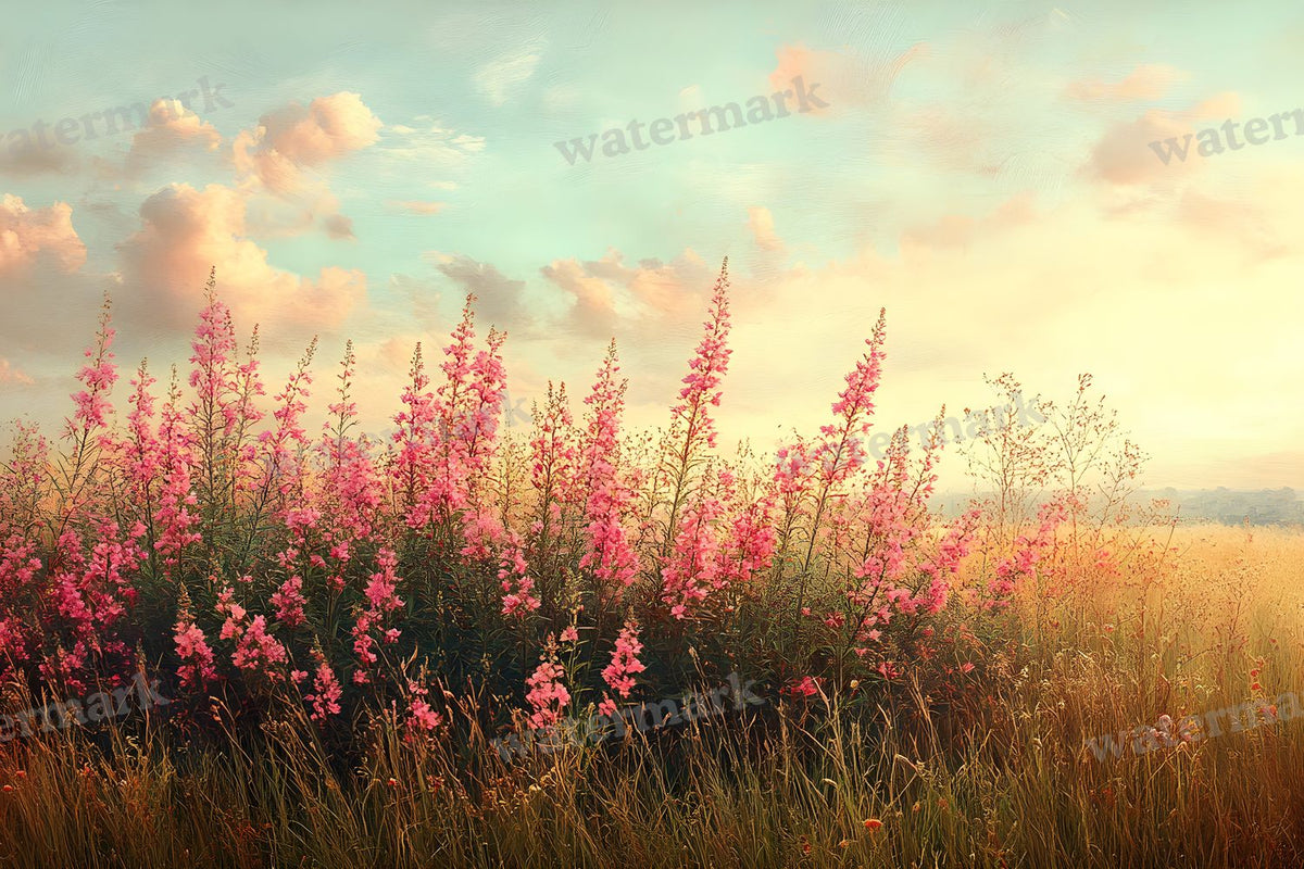 Blush Meadow Backdrop Images
