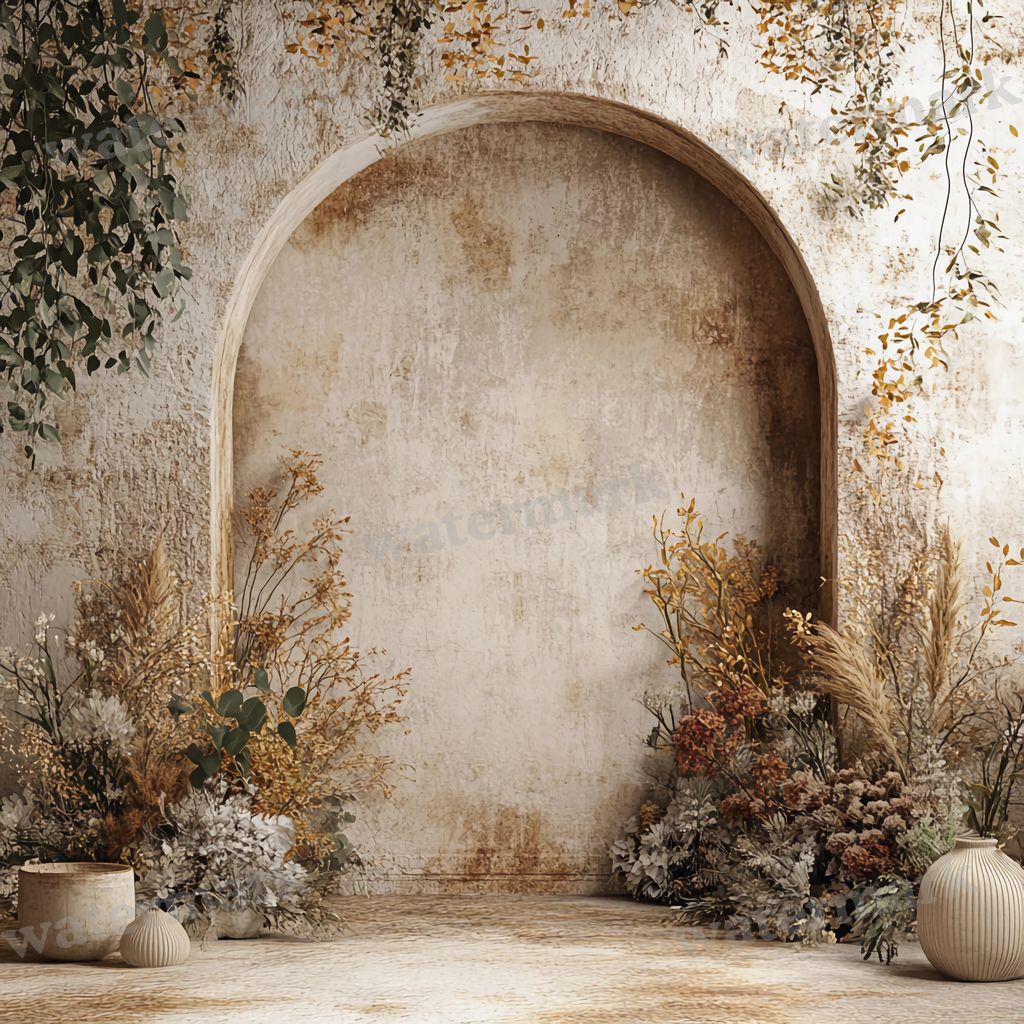 Boho Arches Backdrop Images