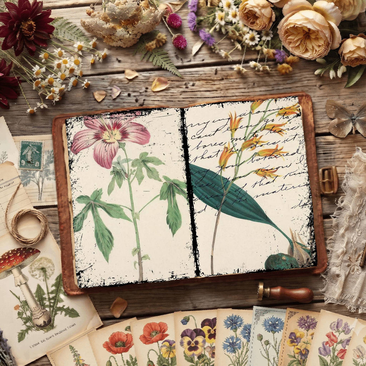 Botanical Illustrations Digital Papers