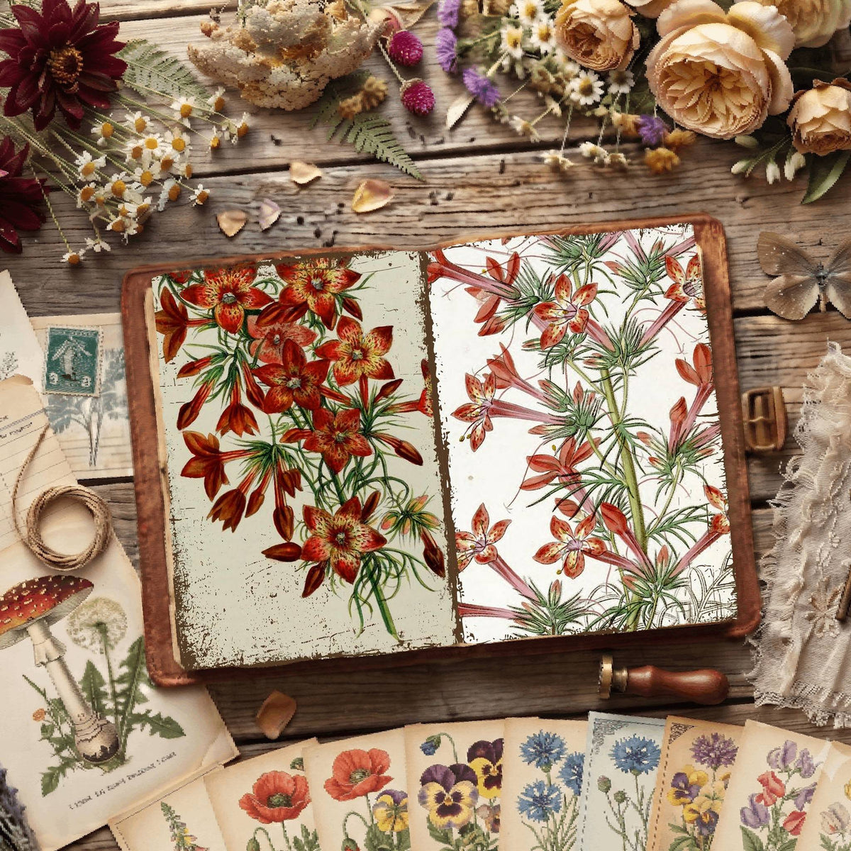 Botanical Illustrations Digital Papers