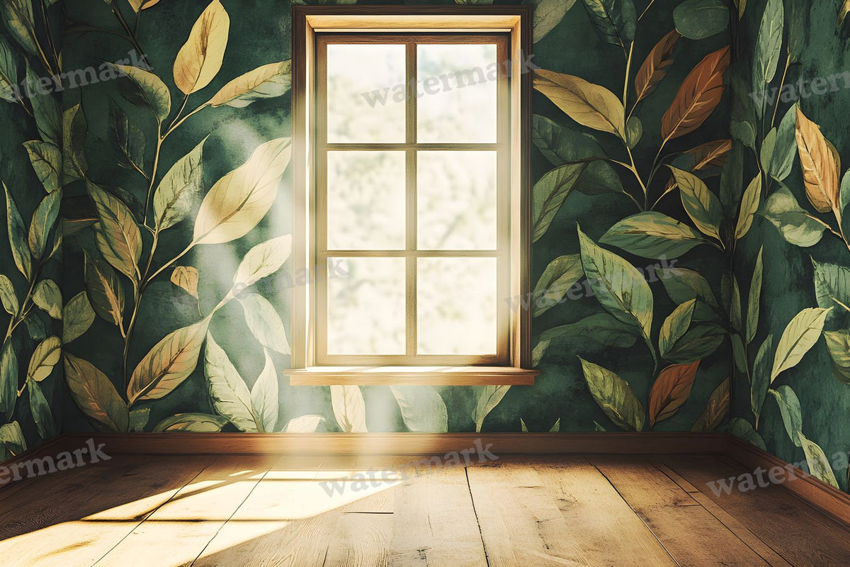 Botanical Window View Backdrop Images