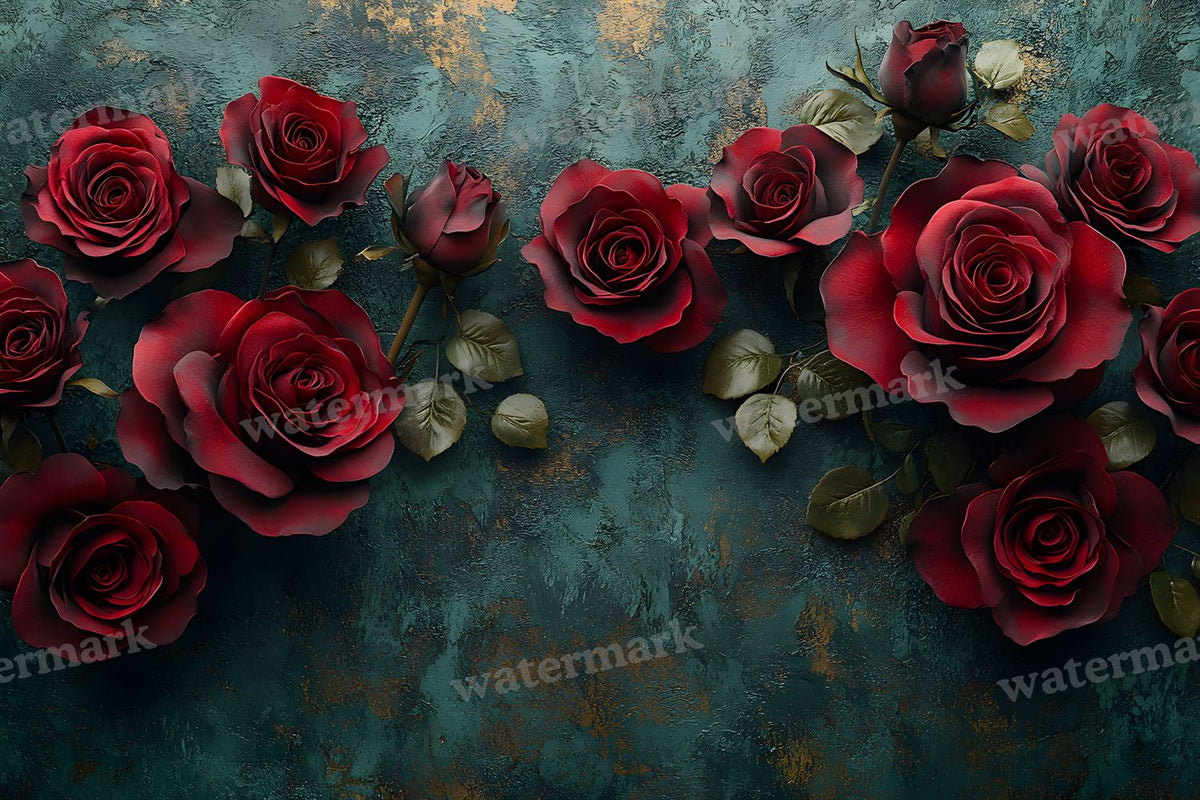 Burgundy Rose Arrangement Backdrop Images