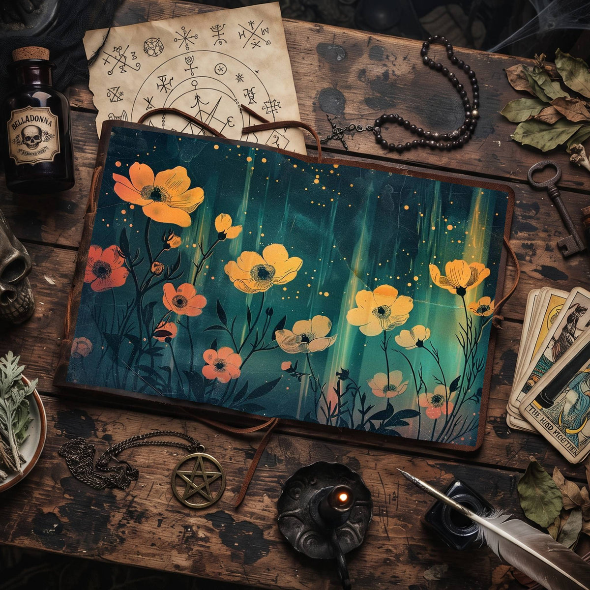 Celestial Wildflowers Digital Papers