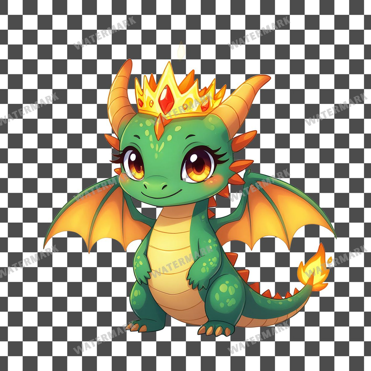 Chibi Dragon Queen Clipart Pngs