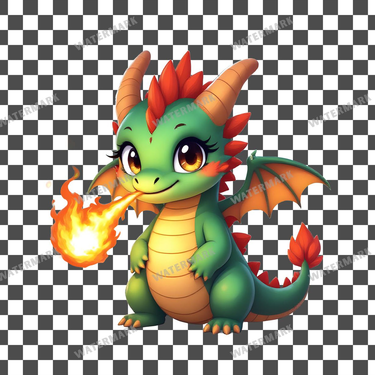 Chibi Dragontiny Clipart Pngs