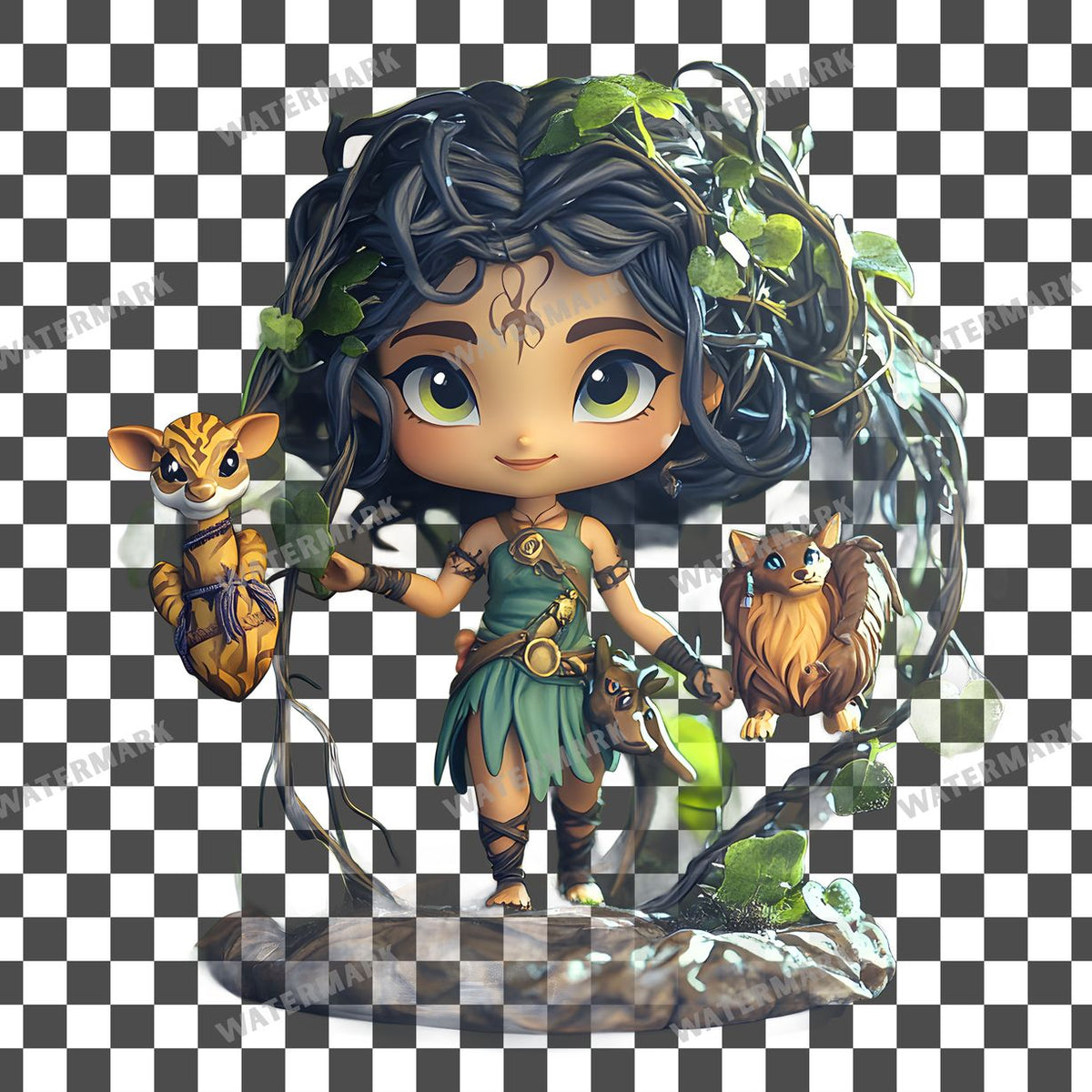 Chibi Jungle Clipart Pngs