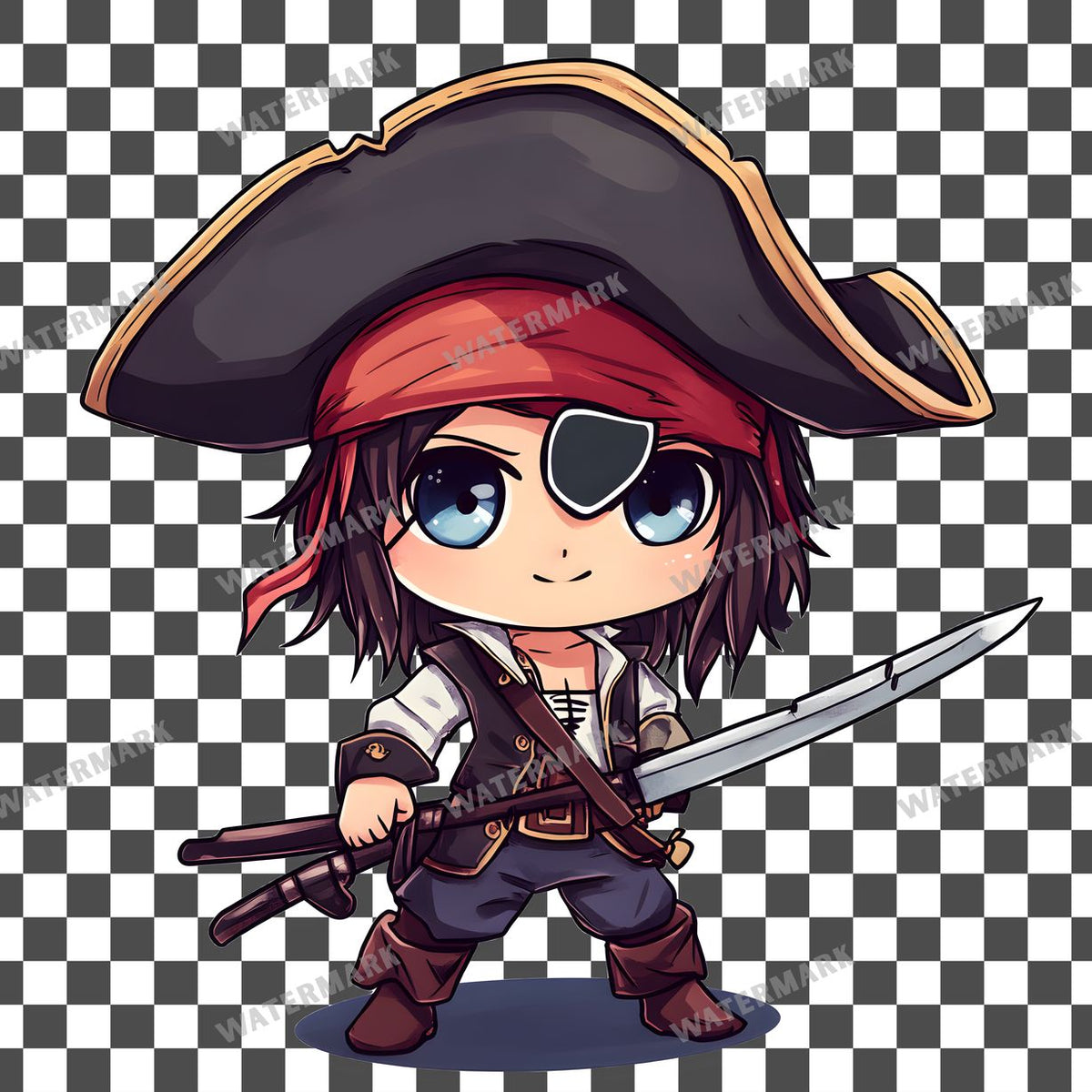 Chibipirate Clipart Pngs
