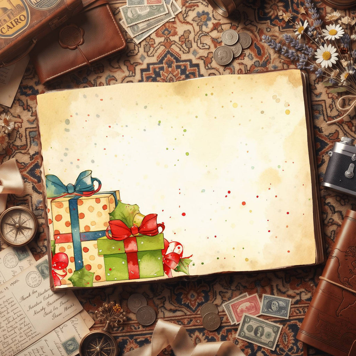 Christmas Gifts Digital Papers