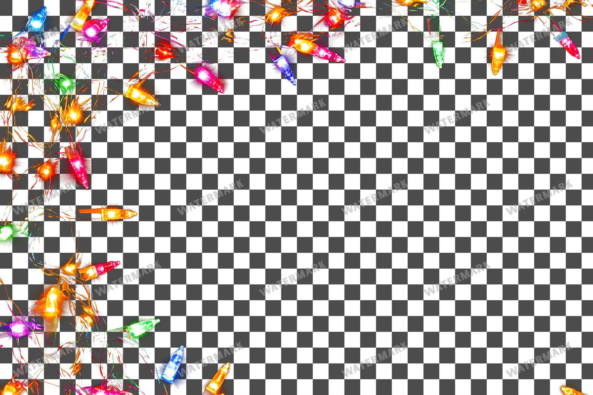 Christmas Lights Transparent Overlay Pngs