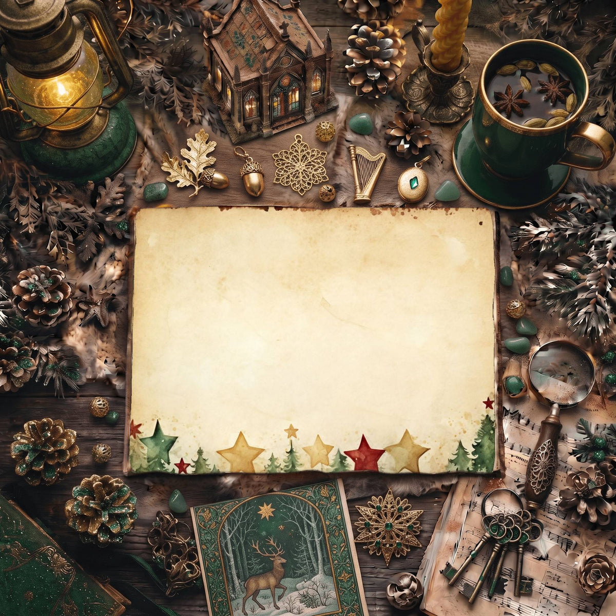 Christmas Star Digital Papers