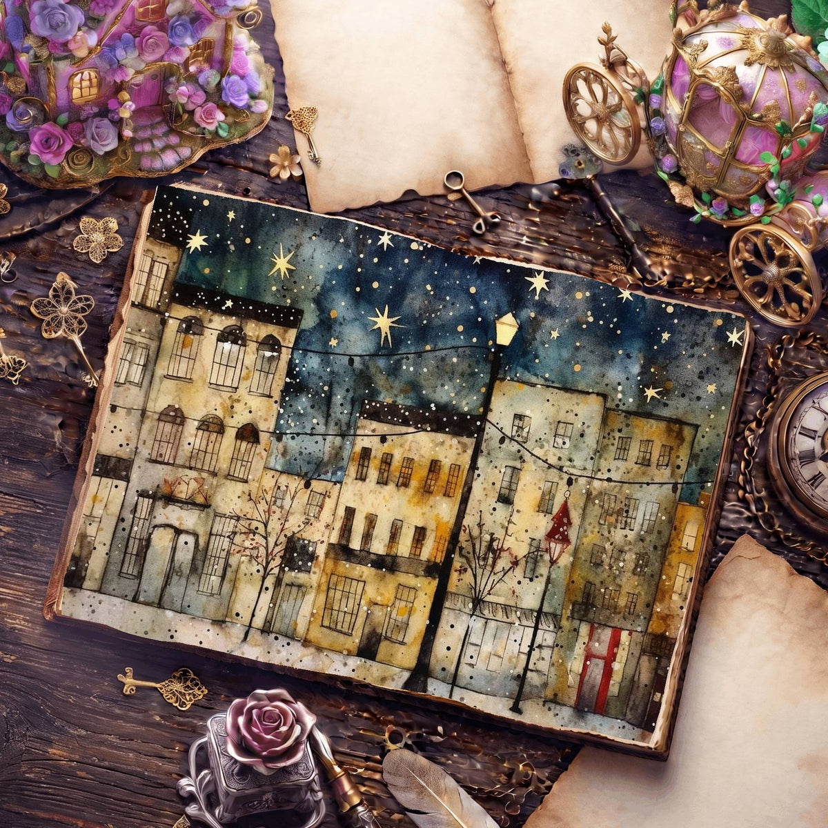 Christmas Street Digital Papers