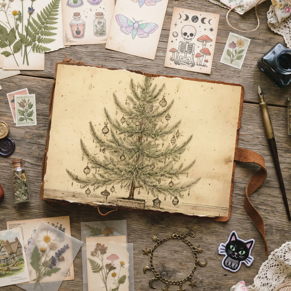 Christmas Trees Digital Papers