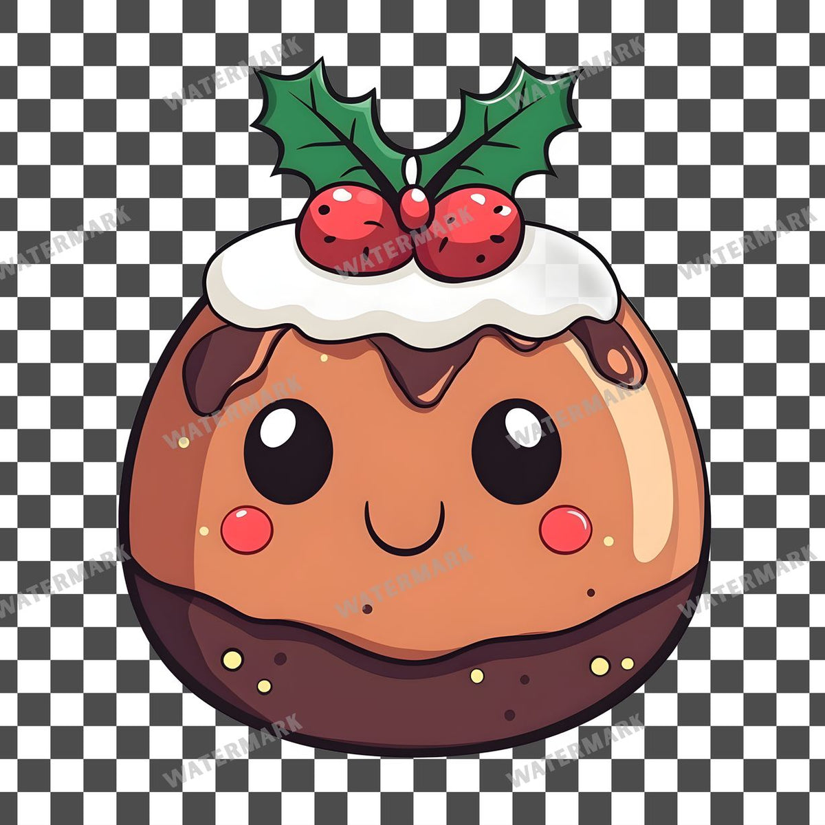 Christmas Kawaii Style Clipart Pngs