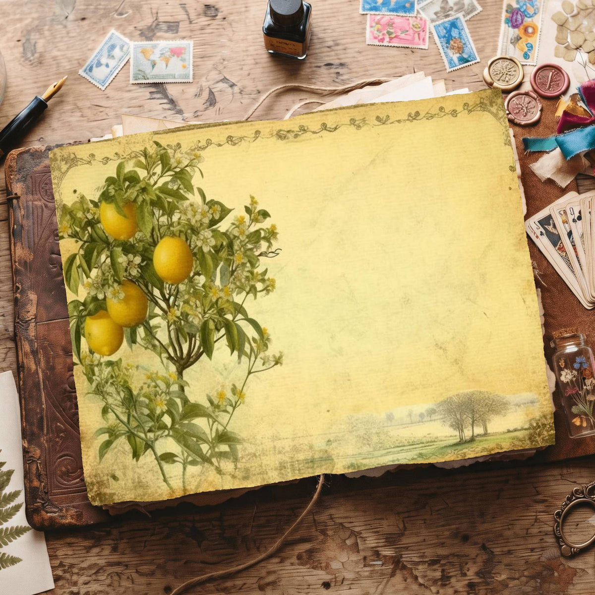 Citrus Fruit Digital Papers