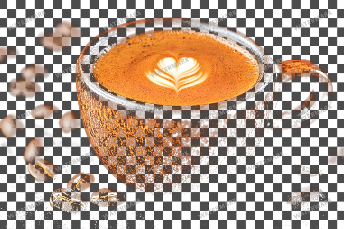 Coffee Cup PNG overlay on a transparent checkered background, preview 10