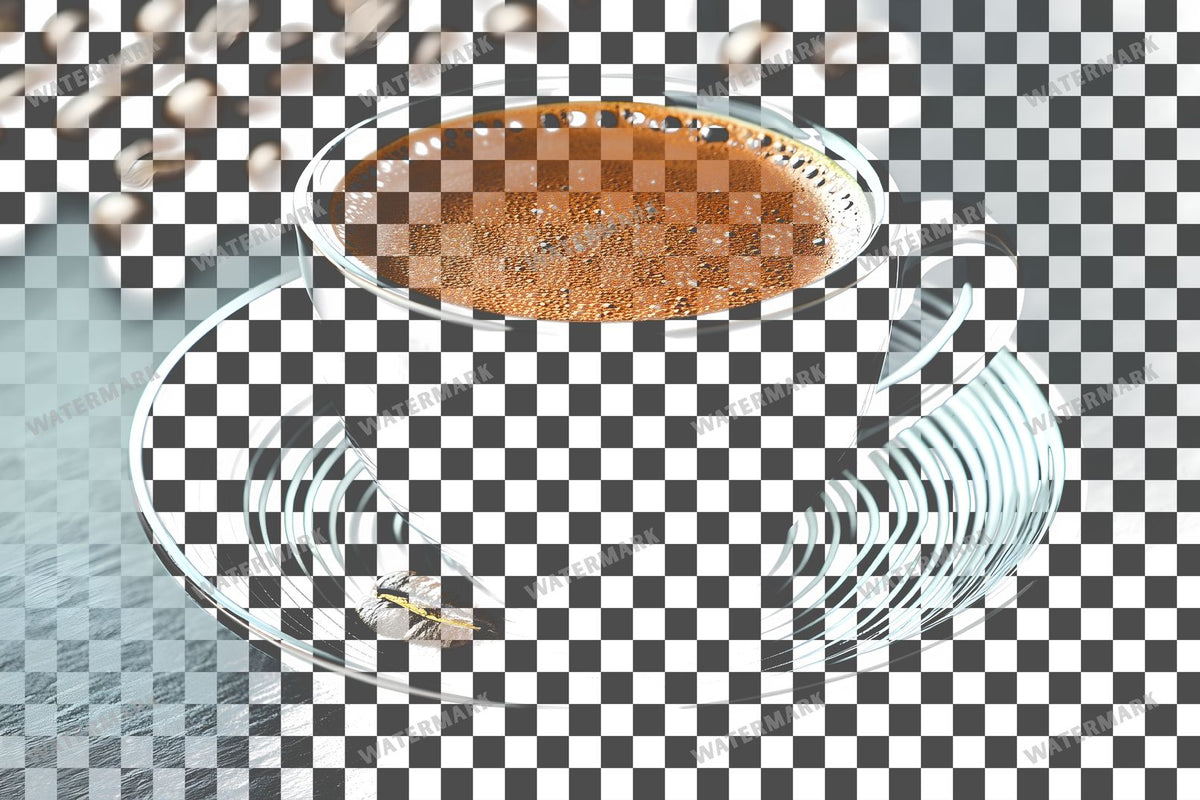 Coffee Cup PNG overlay on a transparent checkered background, preview 10