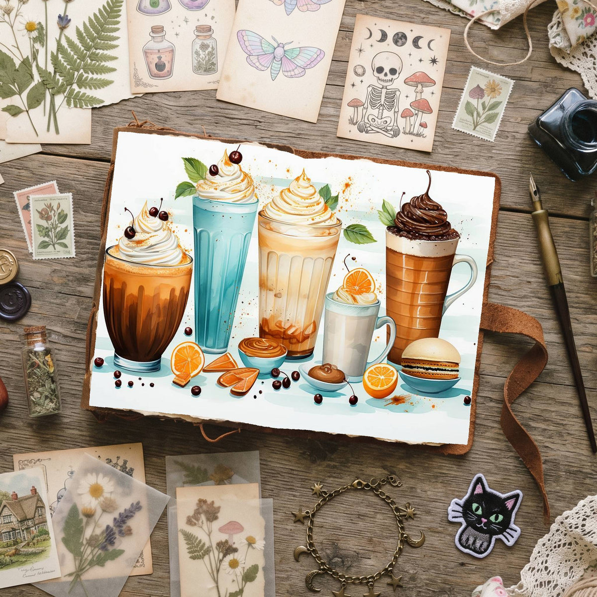 Coffee Shop Digital Papers