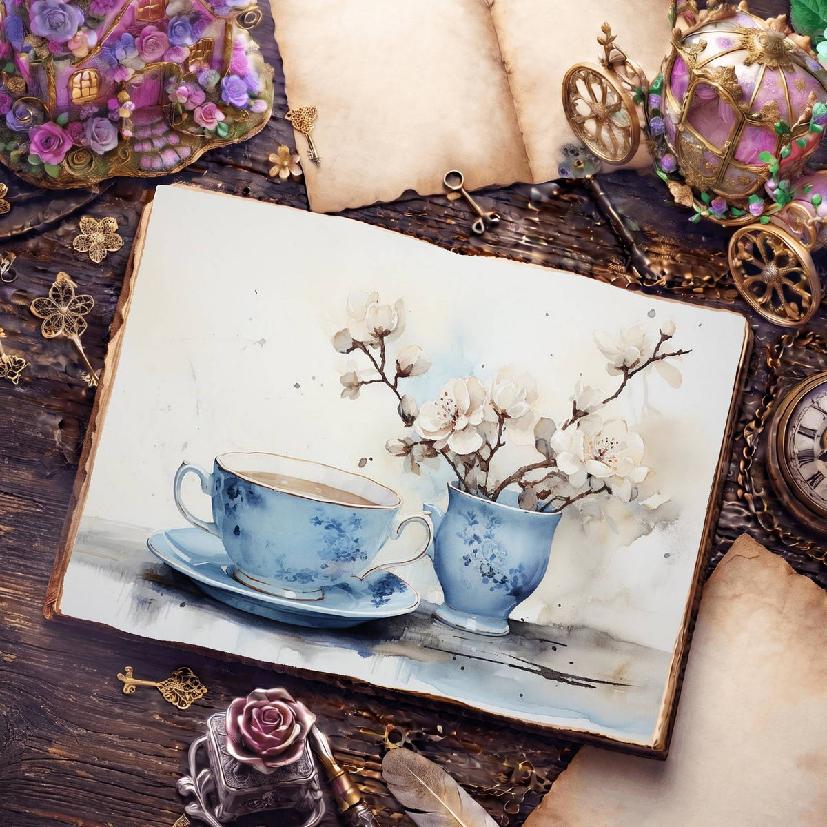 Coffee Shop Digital Papers