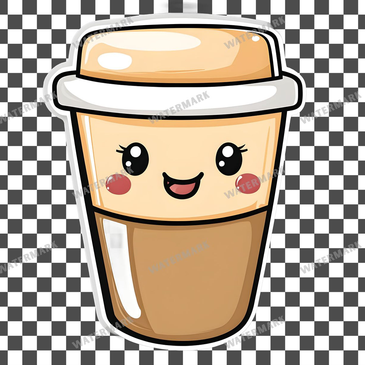 Coffee Kawaii Style Clipart Pngs