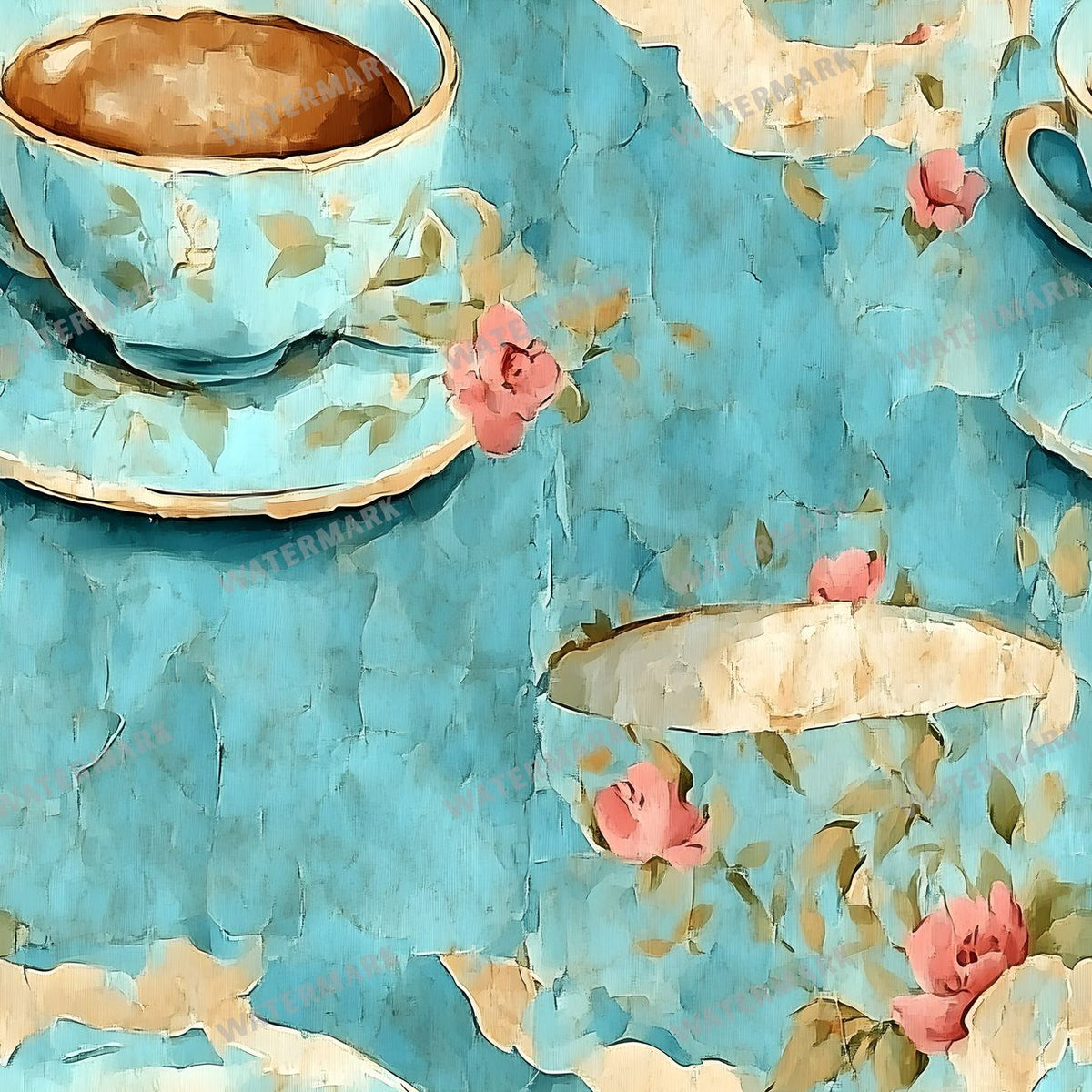 Coffee seamless pattern digital paper, repeating design 10