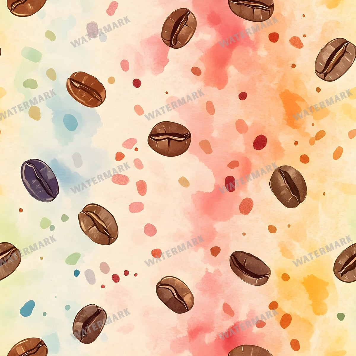Coffee seamless pattern digital paper, repeating design 10