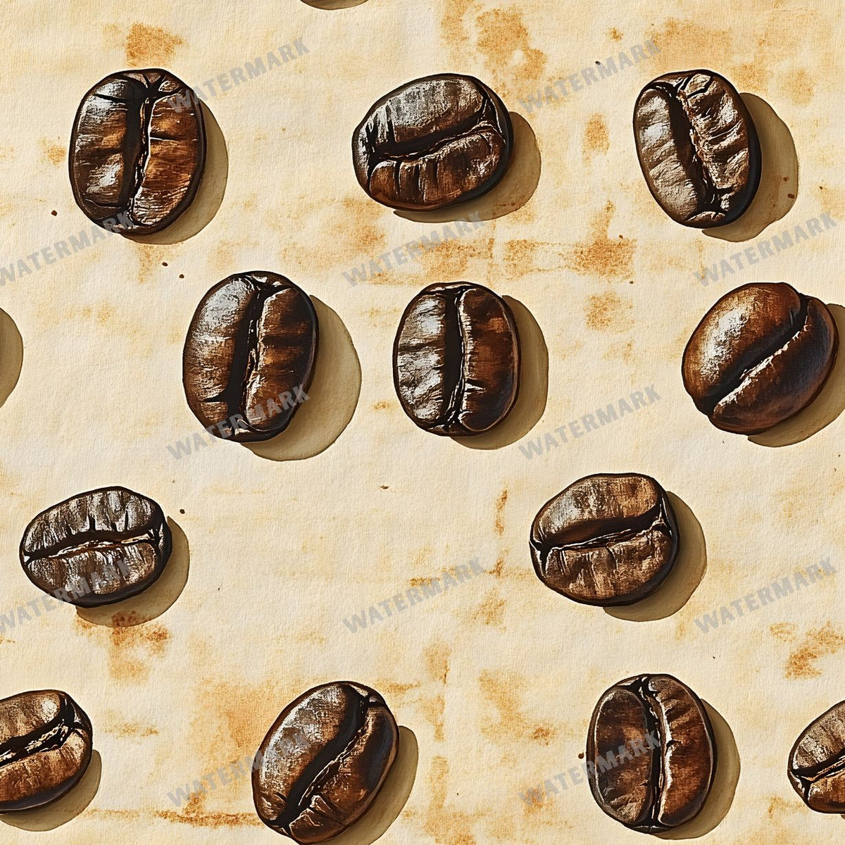 Coffee seamless pattern digital paper, repeating design 10