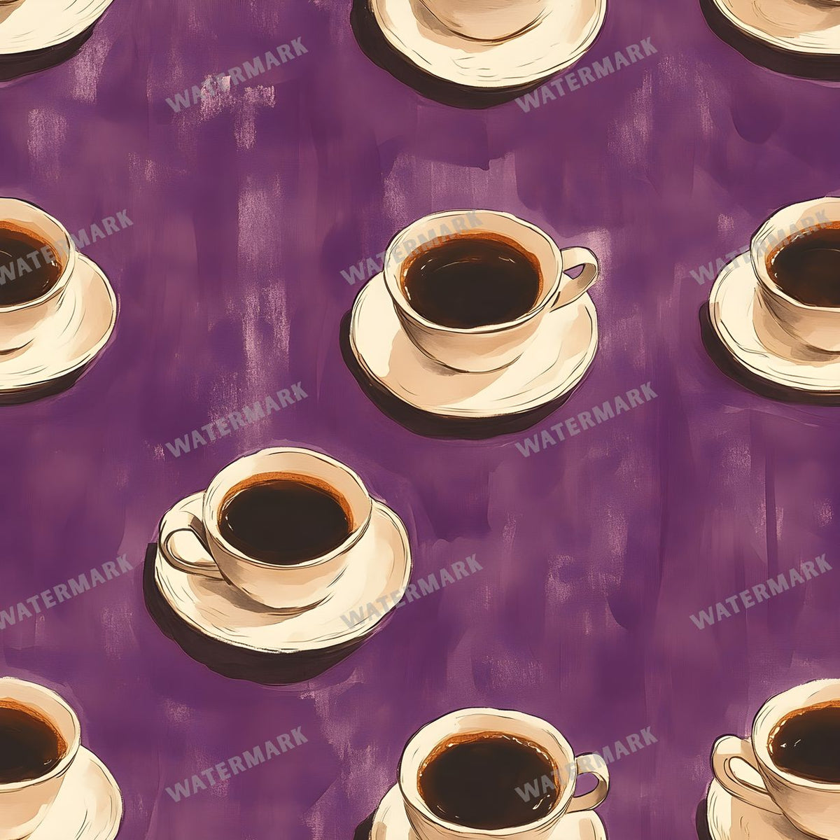 Coffee seamless pattern digital paper, repeating design 10