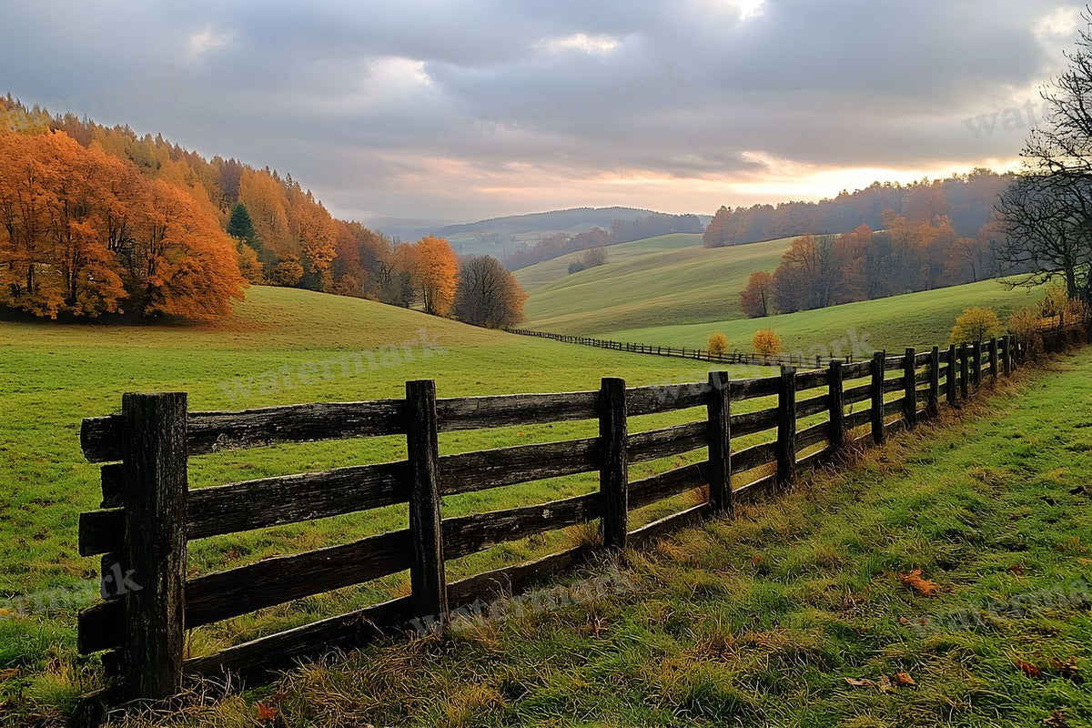 Countryside Fencing Backdrop Images