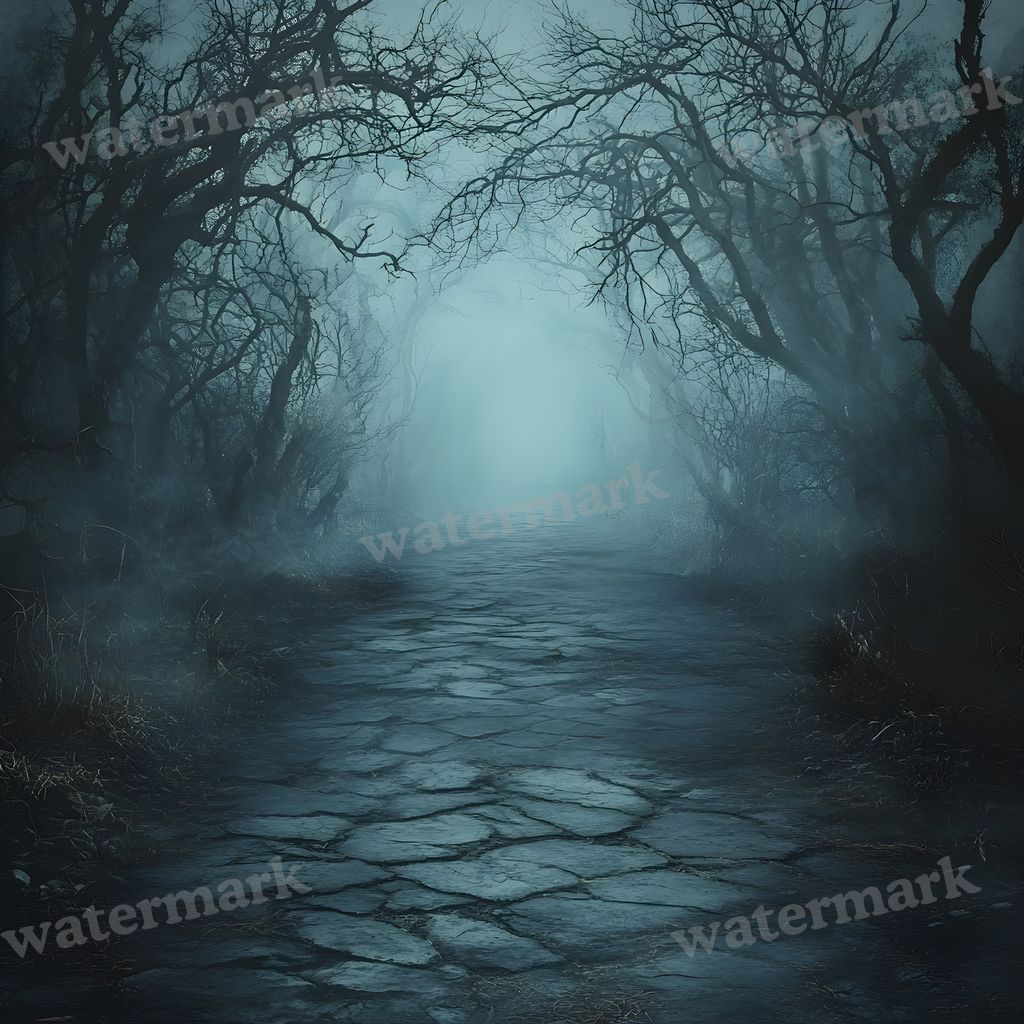 Dark Spooky digital photo backdrop for photo editing, preview 9