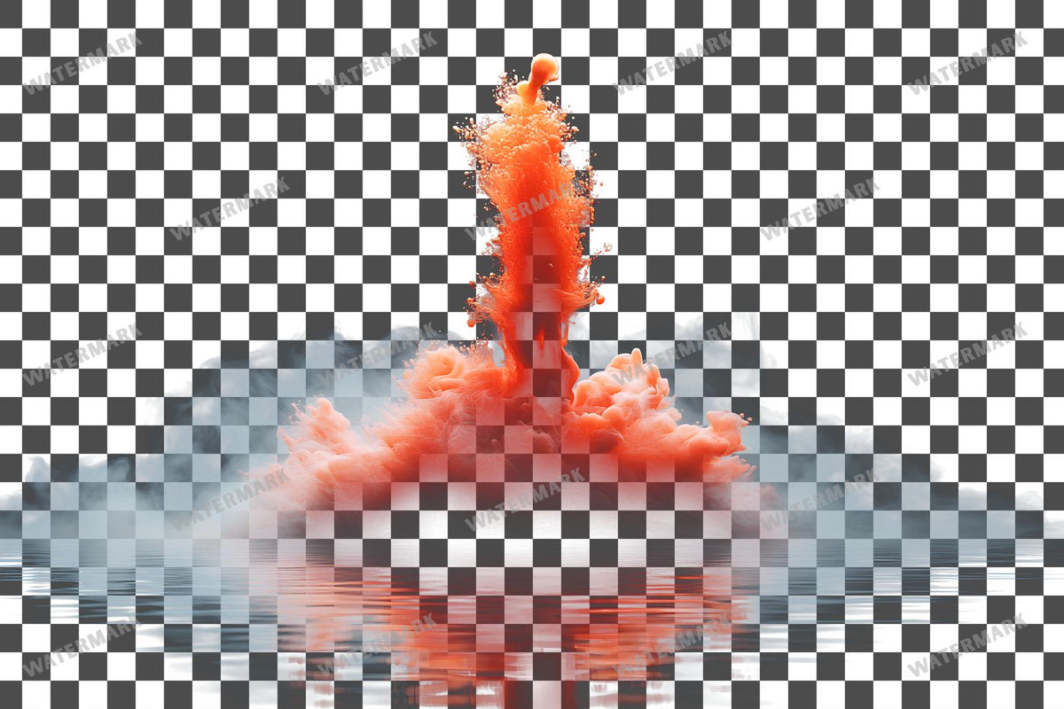 Deep Red Ink Drop Diffusing Transparent Overlay Pngs