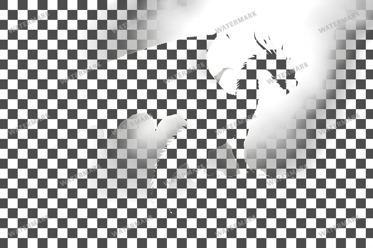 Dragon Silhouette Transparent Overlay Pngs