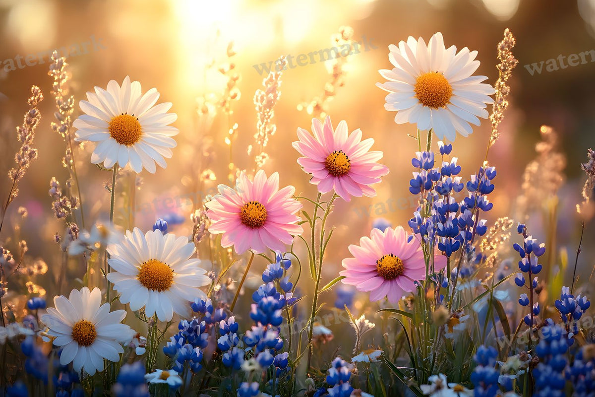 Dreamy Wildflower Meadow Backdrop Images