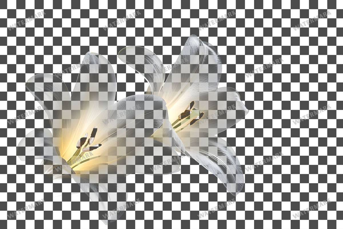 Easter Lilies Transparent Overlay Pngs