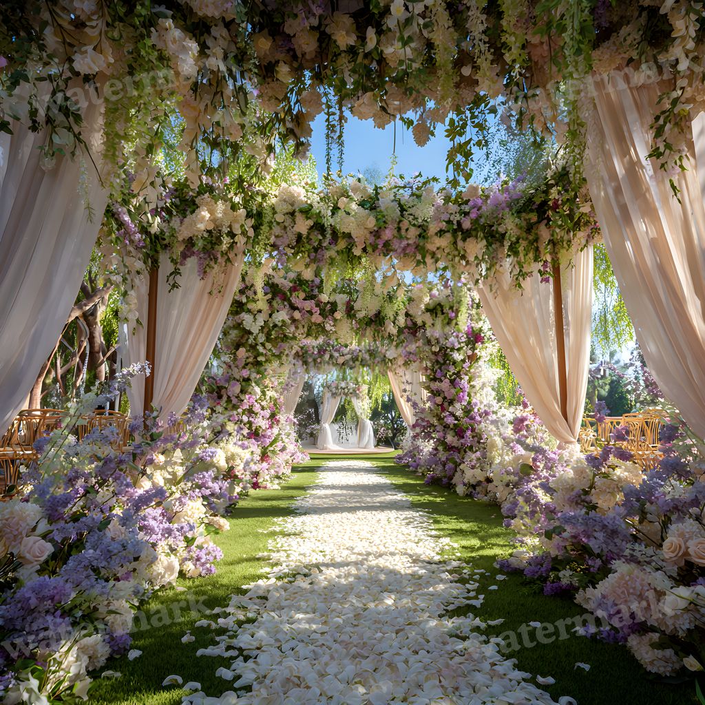 Elaborate Outdoor Wedding Backdrop Images