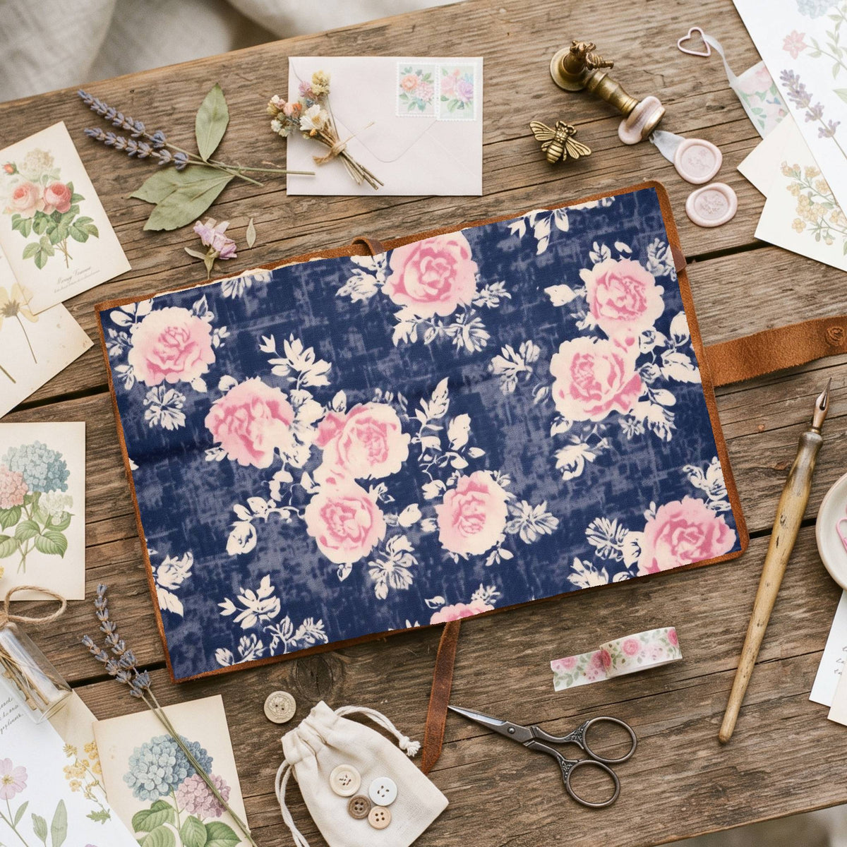 Faded Pink Roses Digital Papers