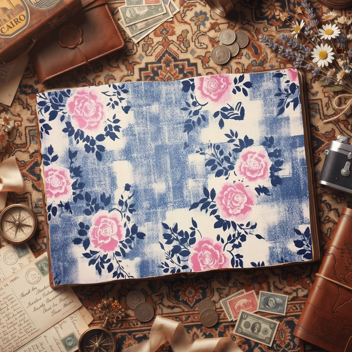 Faded Rose Digital Papers