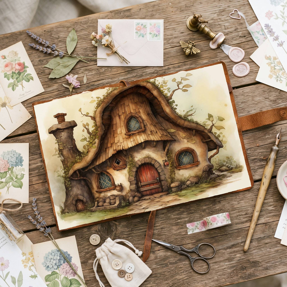 Fairy Cottage Digital Papers