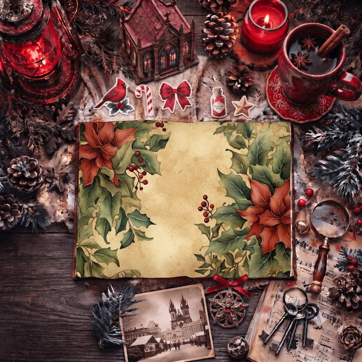 Festive Christmas Digital Papers